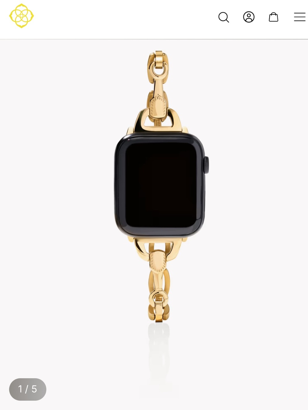 Kendra Scott Gold Chain-Link Watch Band